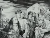 Composition 1945 by G. Ralph Smith, Lithograph, sold Oct 2018