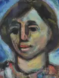 Portrait Painting by G. Ralph Smith, Mixed Media On Paper, sold Oct 2018