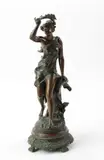 Coup-de-Soleil by Ernest Ferrand, bronze statue, sold Jun 2023