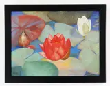Lily Pond Pattern by Leonard Craske, mixed media, sold Jun 2023
