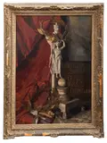 Untitled by Bruno Croatto, oil on canvas painting, sold Apr 2023