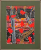 Untitled by Gerald Van De Wiele, oil on paper, sold Apr 2023