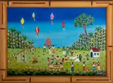 Untitled by Ivonne Rei, oil on canvas painting, sold Apr 2023