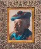 Untitled by Philippe Alfieri, 1966, oil on canvas, sold Apr 2023
