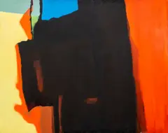 Untitled by Domenick Capobianco, circa 2015, oil on canvas in the manner of Paul Jenkins (American, sold Apr 2023