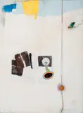 Untitled by Domenick Capobianco, circa 1973, mixed media and found object on panel, sold Apr 2023