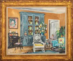 Untitled by John Hulse, oil painting on canvas, sold Apr 2023