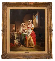 Untitled by Pietro Benvenuti, oil painting on canvas, sold Apr 2023