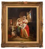Untitled by Pietro Benvenuti, oil painting on canvas, sold Apr 2023