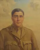 Depicting Lieutenant Harold Kenyon Temperley by Frank S. Ogilvie, Wood Belgium', within moulded gilt frame, offered Apr 2026