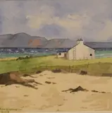 A coastal croft house by Anne Lendrum, Watercolour, a coastal croft house, signed and dated, offered Apr 2026
