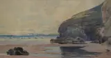 A beach scene at low tide by Phillip Osment, Watercolour, offered Apr 2026