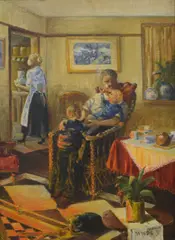 Paternity by Fred Wilde, Oil on canvas, offered Apr 2026
