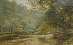 A woodland river study by S Chesters, Watercolour, a woodland river study, signed and dated, offered Apr 2026