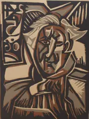 A collection of 19 test prints depicting a self by Tom Dearden, print (other), offered Mar 2026