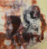 A portrait study capturing three heads in a rust by Rafael Wachash, Mixed media, offered Mar 2026