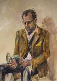 Rupert by Rebecca Snow, oil on board, offered Mar 2026