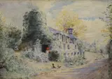 A countryside cottage in summer with figure and by W S Boyd, Watercolour, a countryside cottage in summer with figure and chickens, signed and dated, offered Mar 2026