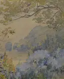 Rhododendrons by James Hamilton Hay, Watercolour 'Rhododendrons', a lakeside floral study, signed and dated, offered Mar 2026