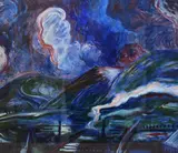 Shepherd's Warning by Michael Downs, Gouache, offered Mar 2026
