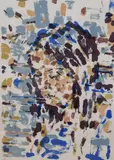 An abstract portrait study of a young woman by Rebecca Snow, Lithograph, offered Mar 2026