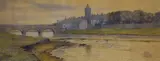Estuary landscapes with by H.B. Simpson, watercolor, offered Mar 2026