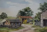Farm, Dalton' a study of a farm yard by Isabel McNair Anderson, Watercolour, offered Mar 2026