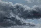 A tumultuous sky by Meg Stevens, Gouache on paper, a tumultuous sky, signed and dated, offered Feb 2026