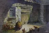 Quiet Corner of The Farmyard by Trevor Beeby, Watercolour, offered Feb 2026