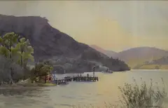 Both depicting by Edward George Hobley, watercolor, offered Feb 2026