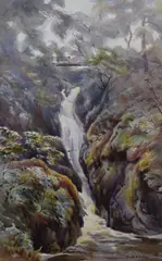 The first depicting by Edward George Hobley, watercolor, offered Feb 2026