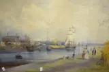 On the Clyde Opposite Barclay's Slip Dock, From Lithograph by D.Allan 1835 by J Morton, Watercolour, offered Feb 2026