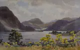 The first depicting by Edward George Hobley, watercolor, offered Feb 2026