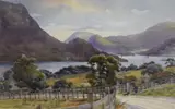 The first depicting a by Edward George Hobley, watercolor, offered Feb 2026