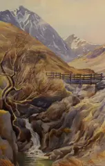The first depicting a by Edward George Hobley, watercolor, offered Feb 2026