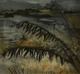 Colourised etching by Yvonne Hjerting, etching, offered Feb 2026