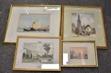 On Lagoon, Venice by Charles Pettafor, 1923, watercolour, offered Jan 2026
