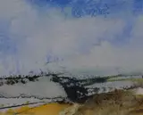A Bright Showery Day on Boss Moor by Katharine Holmes, Watercolour, offered Jan 2026