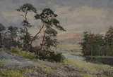 A mountainous river landscape with by Dorothy Livermore, Watercolour, offered Jan 2026