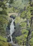 Depicting Aira Force in the by Henry W Bracken, Watercolour, offered Dec 2025