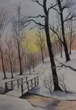 A river running through a moorland by Sheila Vdall, Watercolour, offered Dec 2025