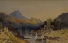 At Beddgelert N.Wales by William James Boddy, watercolour, offered Nov 2025