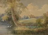 Near Barwick on Elmet, Leeds by George I Alexander, watercolour, offered Nov 2025