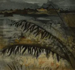 Colourised etching by Yvonne Hjerting, etching, offered Nov 2025