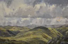 Untitled by M. Wilson, oil on canvas, offered Oct 2025