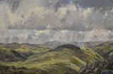 Untitled by M. Wilson, oil on canvas, offered Oct 2025