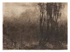 The Enchanted Castle, c.1886/88 etchingUnframed: 13 x 16 cm by Matthijs Maris, oil, sold Jul 2026