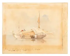 An Italian fishing boat by William Leighton Leitch, watercolour, offered Jul 2026