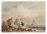 Sorting the catch by William Henry Pyne, pencil and watercolourUnframed, sold Jul 2026