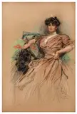 Portrait of a lady by Richard George Matthews, watercolor, sold Jul 2026
